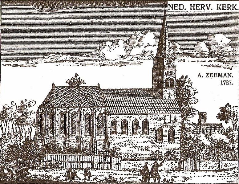 De kerk van Hillegom, in 1660 'provisorisch' herbouwd